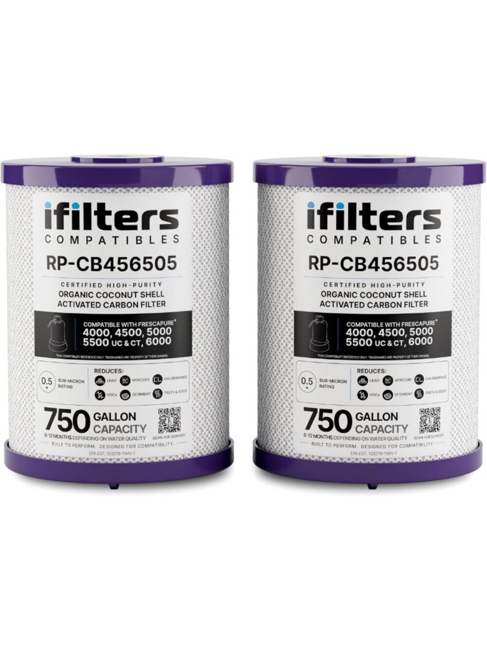 2-Pack Replacement Water Filters for Royal Prestige 4000/4500/5000/6000 Series